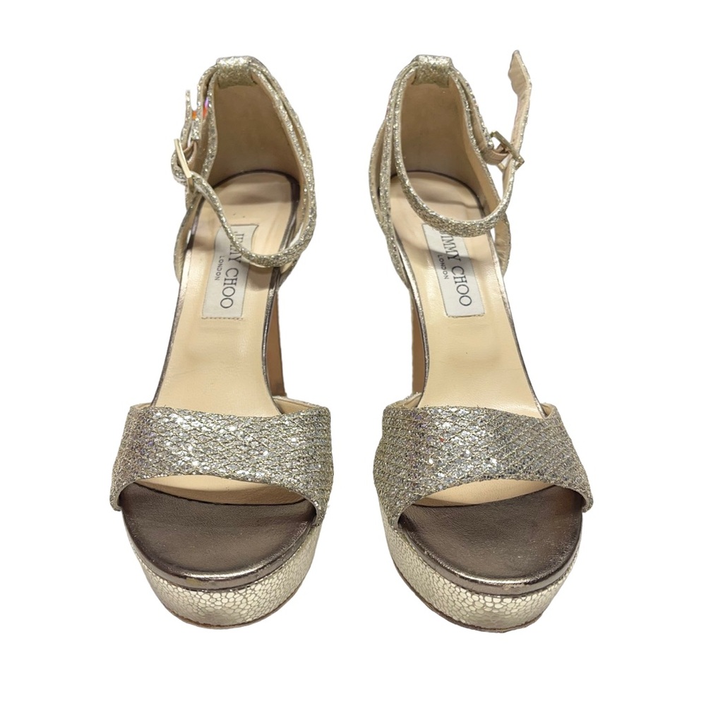 Jimmy Choo Kayden Heels Pumps Gold - Picture 3 of 10